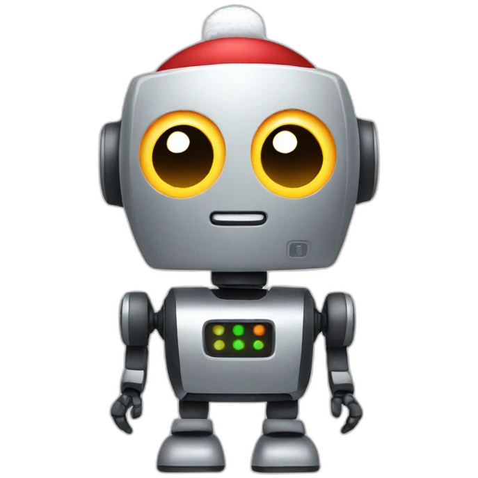 Christmas robot emoji