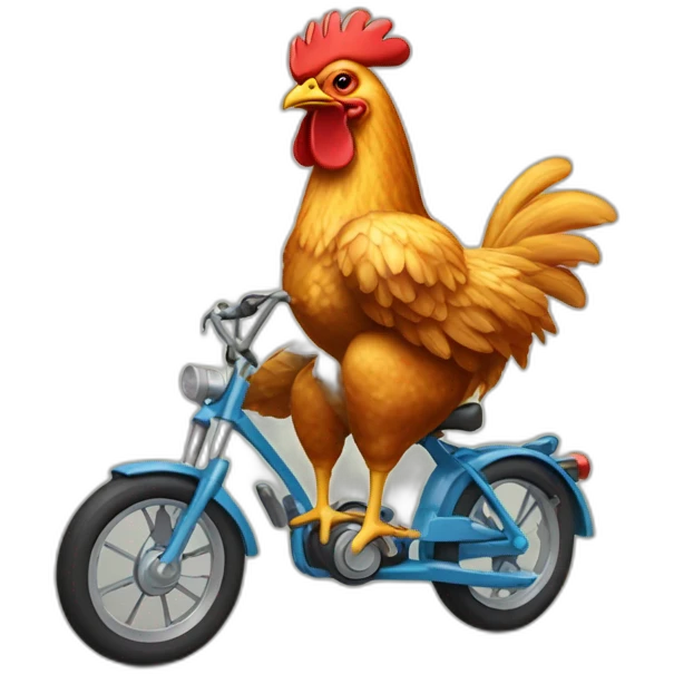 Chicken-Riding-a-bike emoji