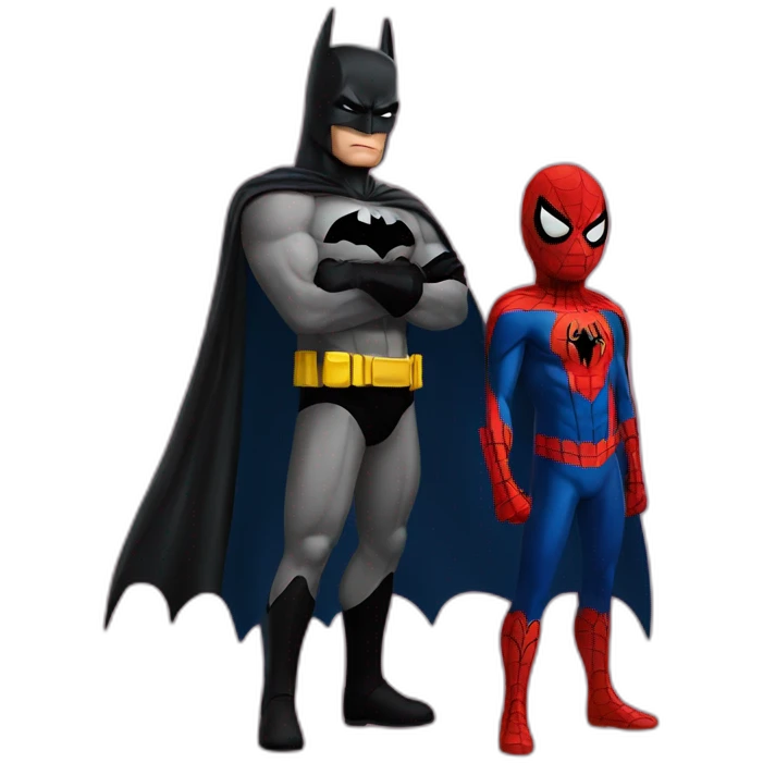 Batman vs Spider-Man emoji