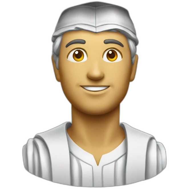 Italian statue graduating emoji
