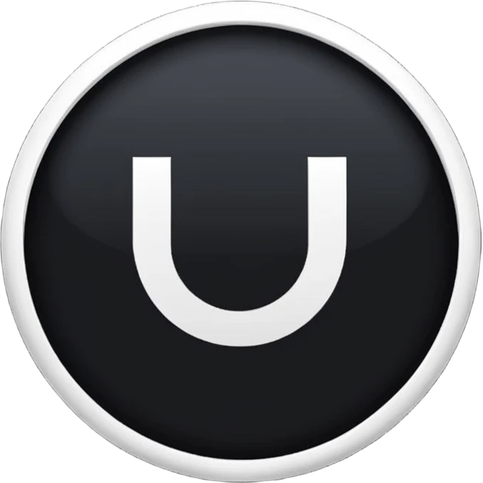 Black Circle with MB written on it emoji