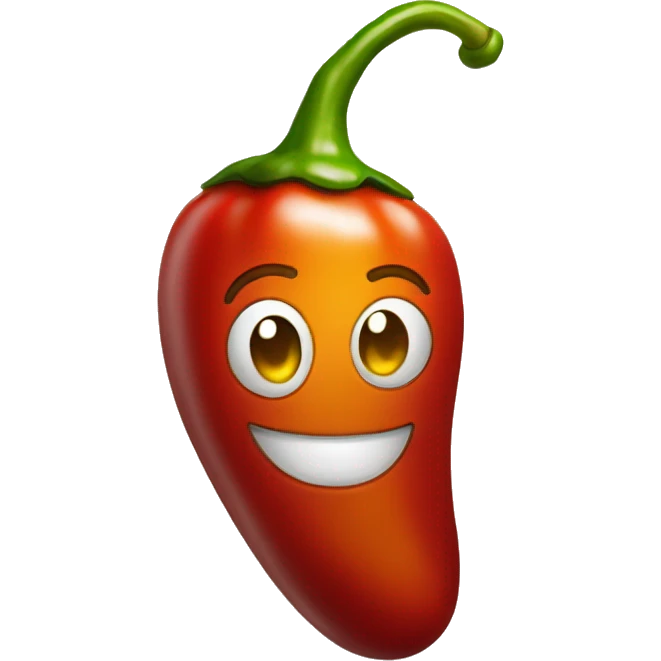 chili pepper smiling emoji