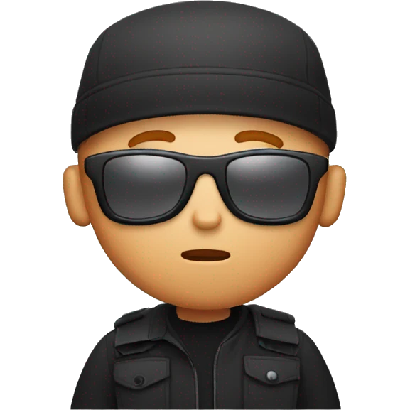 white man with a rounded face, ginger beard and bald head, wearing a backwards black cap and sunglasses giving a shocked expression emoji