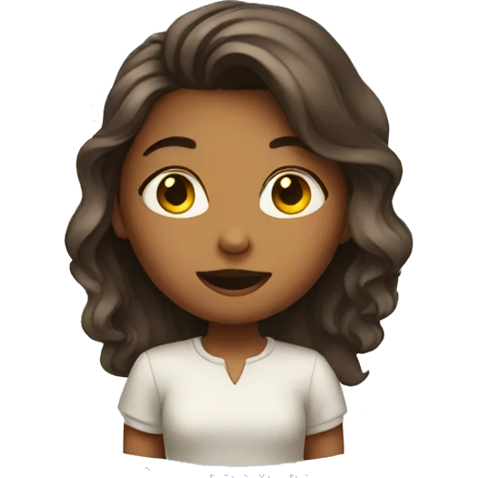 Girl  doing a reverance emoji