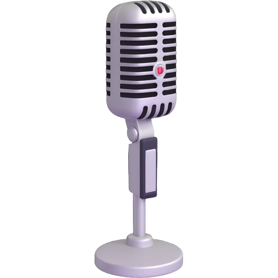 old microphone emoji