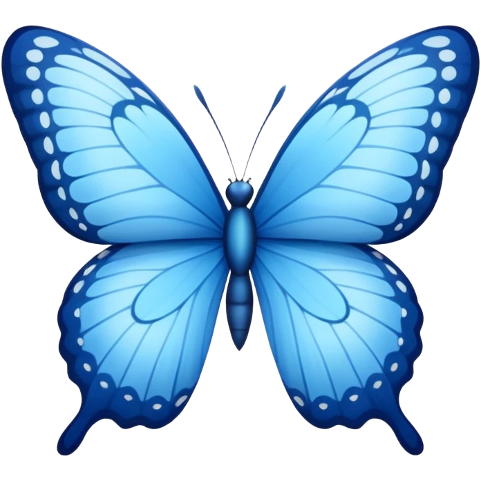 blue butterfly emoji