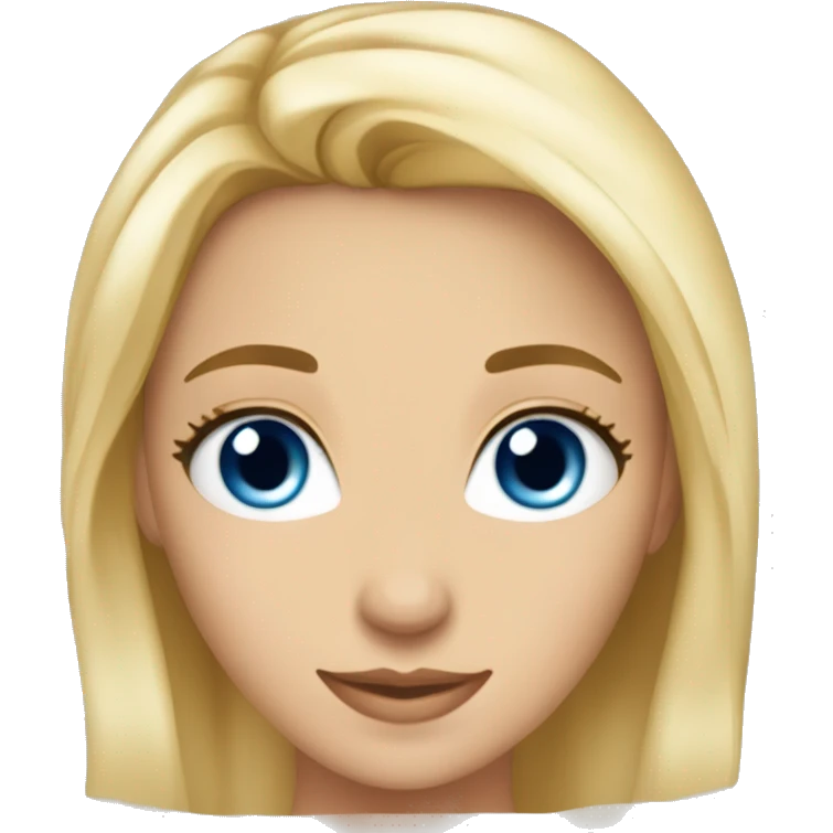  belle fille blonde yeux bleus avec 3 hommey emoji