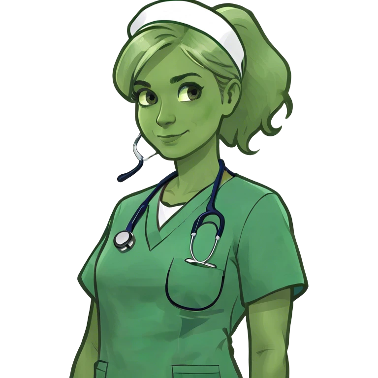 Blonde nurse emoji
