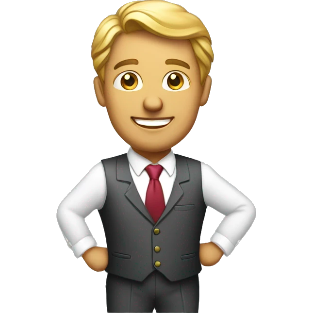 carefree rich businessman emoji