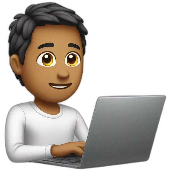 Side laptop emoji