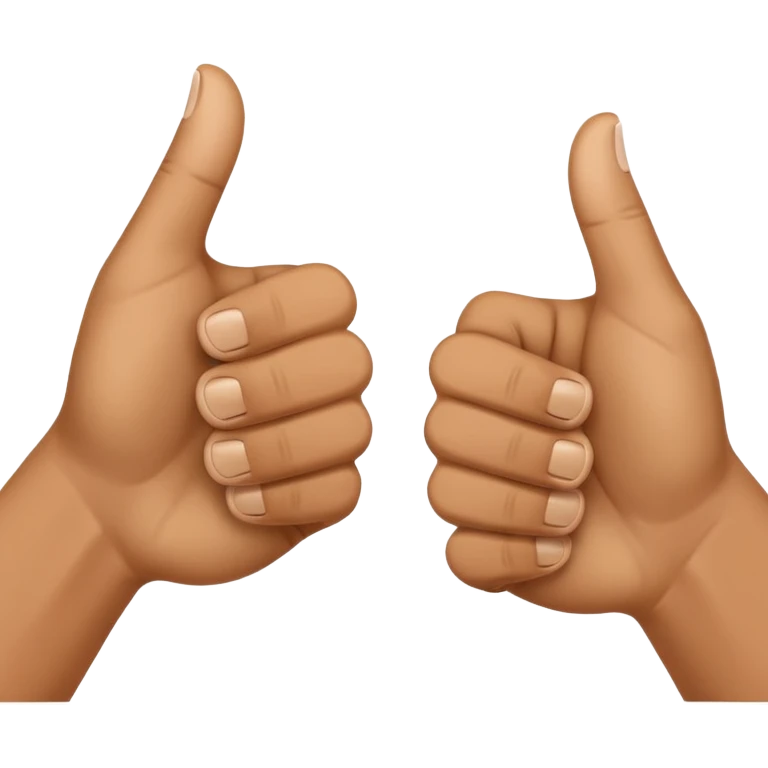  both thumbs-up and thumbs-down  emoji