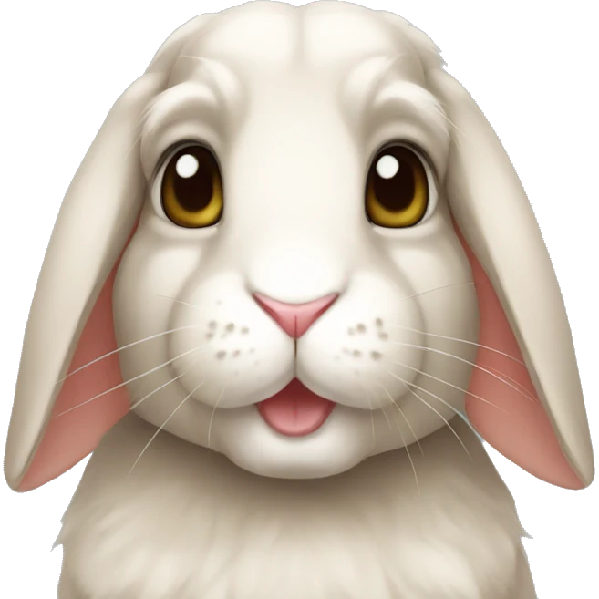anthro lop ear rabbit emoji