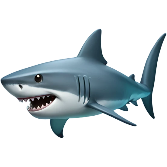 Shark flying emoji