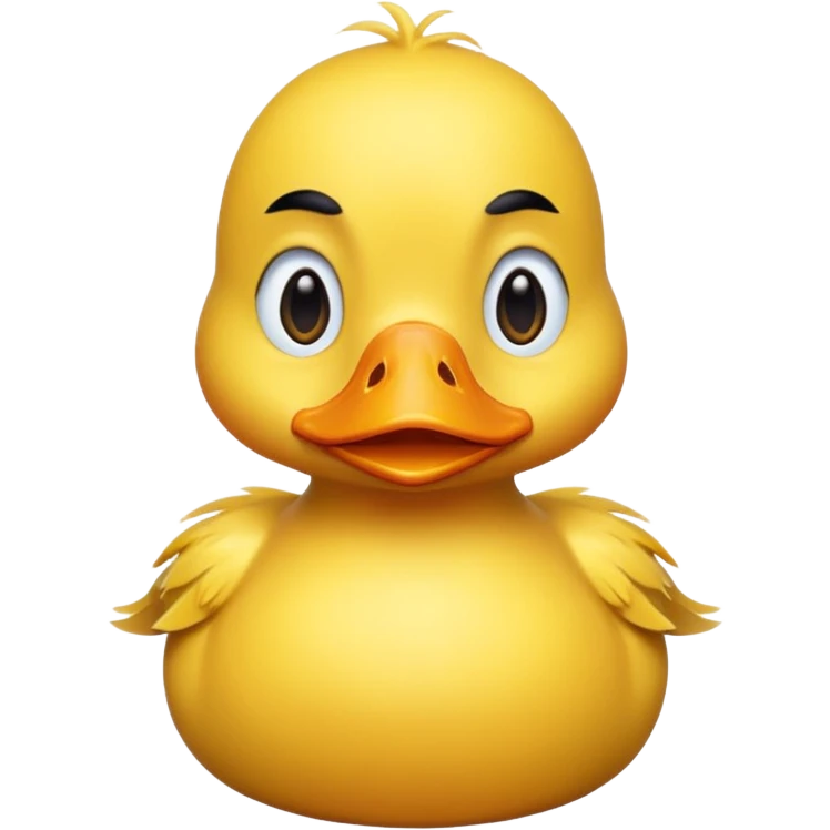duck with sad face emoji