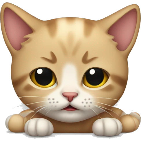 Sick kitten emoji