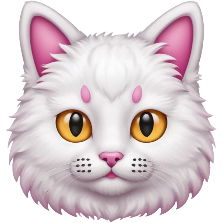 Give me cat with mustache black mustache  emoji