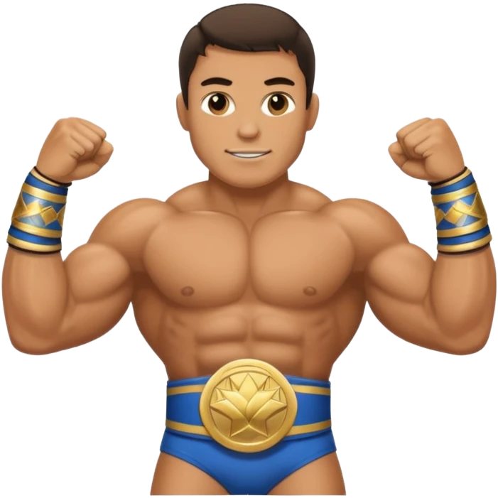  professional-wrestling with champions belt emoji