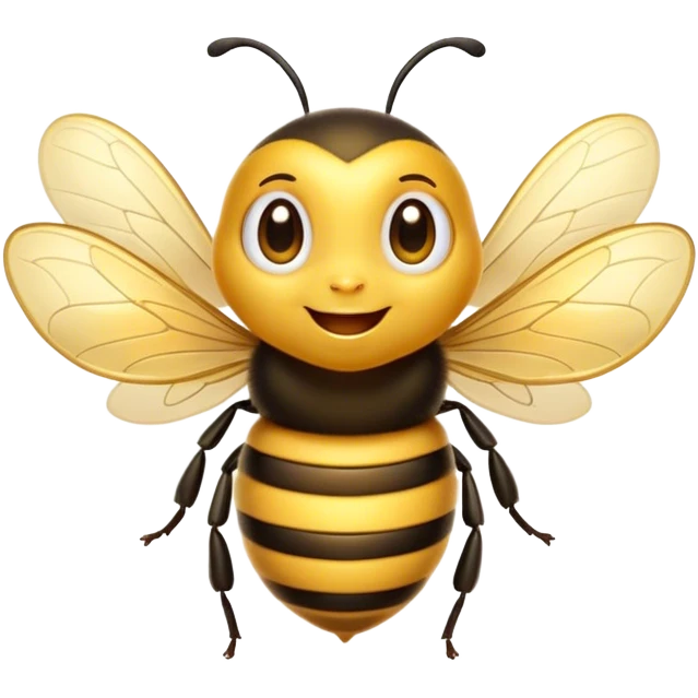 Cinematic Cheeky Bee Portrait Emoji, Head tilted dramatically with an exaggeratedly shocked expression, featuring a small, fuzzy body with wide, comically expressive eyes full of playful disbelief and animated, fluttering wings, Simplified yet hilariously expressive features, highly detailed, glowing with a slightly sassy golden glow, high shine, dramatic yet playful, stylized with an air of cheeky honey mischief, soft glowing outline, capturing the essence of a meme-worthy bee that looks ready to buzz its way into viral fame! emoji