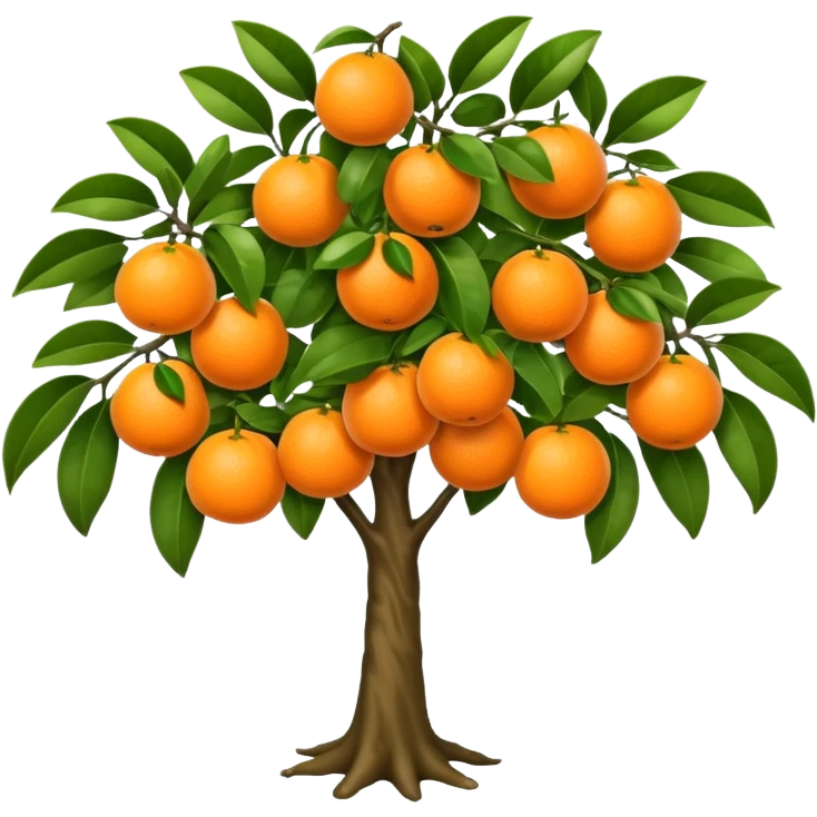 Arbre à orange emoji