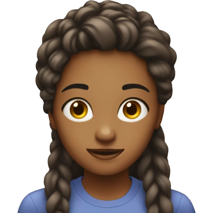 young woman record vlog with phone emoji