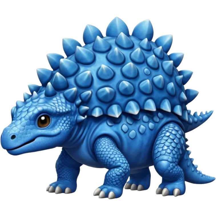 realistic blue baby ankylosaurus emoji