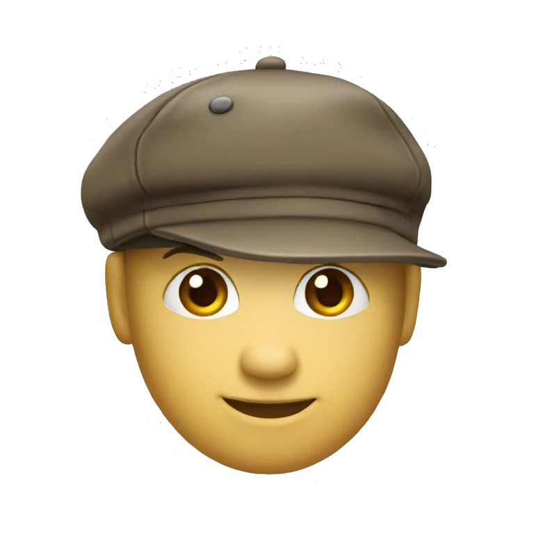 Chat avec casquette emoji