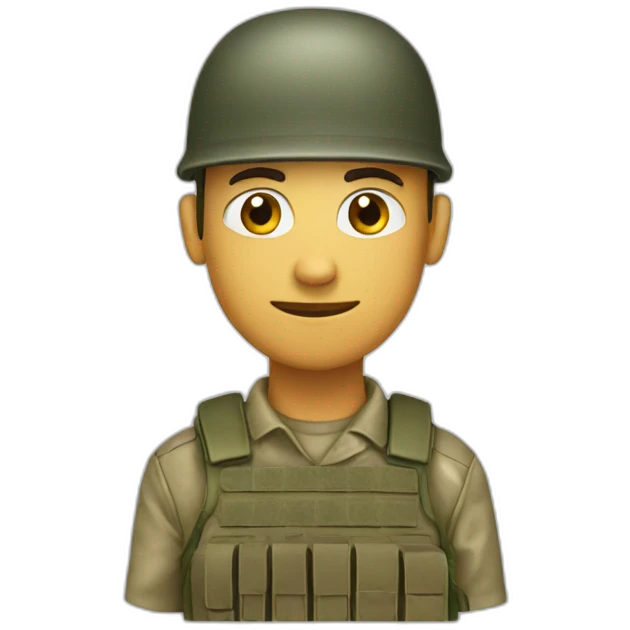 Soldier white emoji