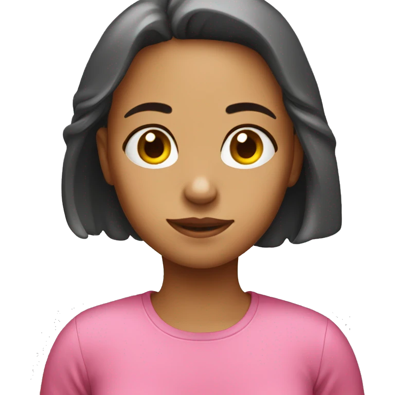 girl with sweat confort emoji