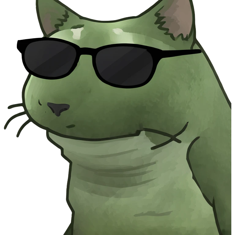 Cat with sunglasses emoji