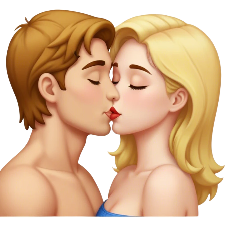 Pareja besándose  emoji