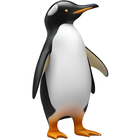 Penguin holding a blank sign emoji
