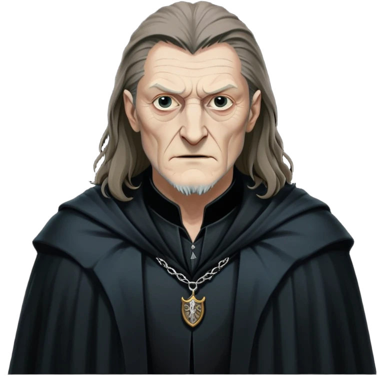 Fenrir Greyback in harry potter, black open chest cloak emoji