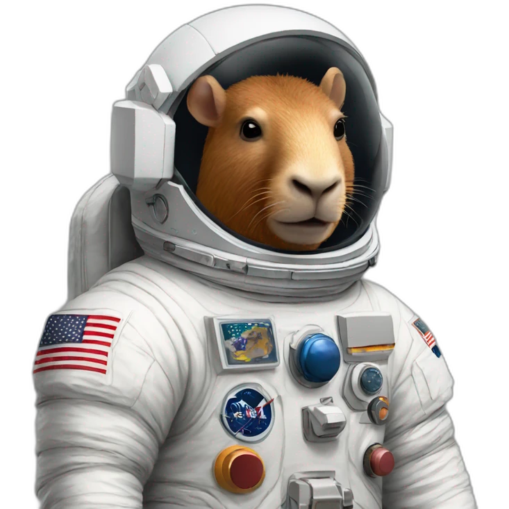 astronaut-capibara emoji