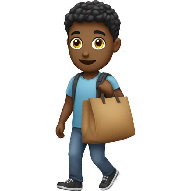 Me carrying a bag emoji
