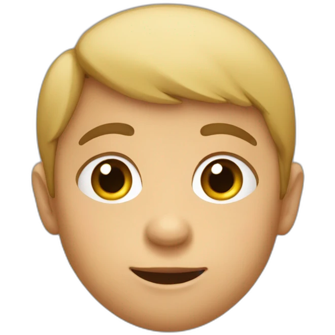 Niño pequeño con ojos grandes emoji