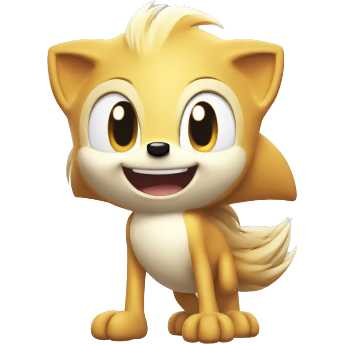 cute happy Sonic the Hedgehog emoji