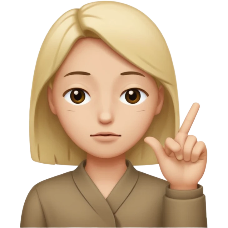 one eye close like giving a blink with hand pointed  emoji