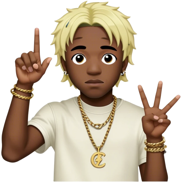 Lil Uzi Vert throwing gang signs  emoji