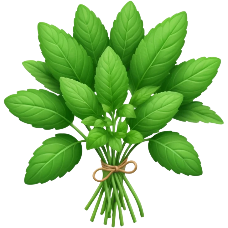 mint herb bouquet emoji
