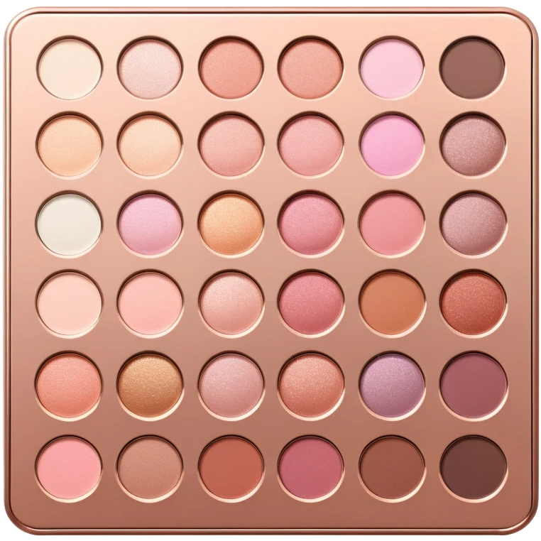 Rose gold eye shadow pallet emoji