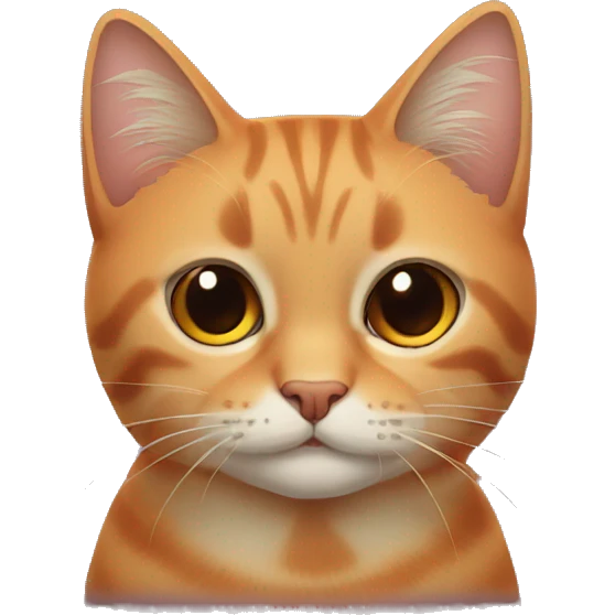 gato naranja gordo emoji