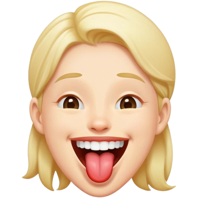laughing with tongue out  emoji