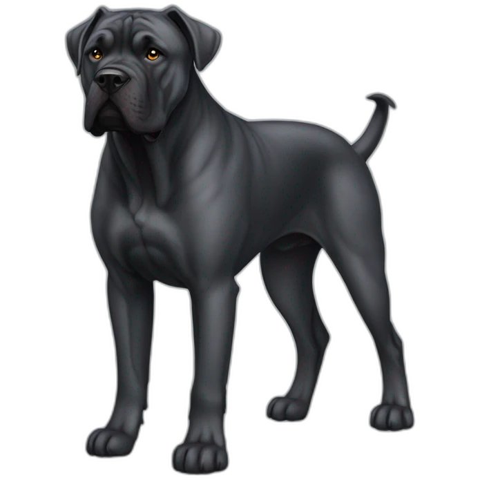 Dog Cane Corso full body emoji