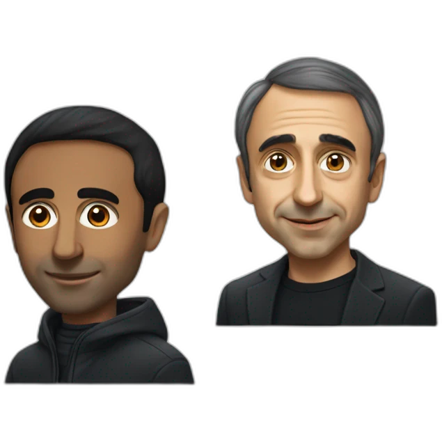 Éric Zemmour with a black person emoji