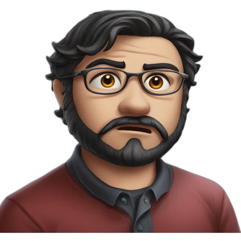 mysterious man with bloody face emoji