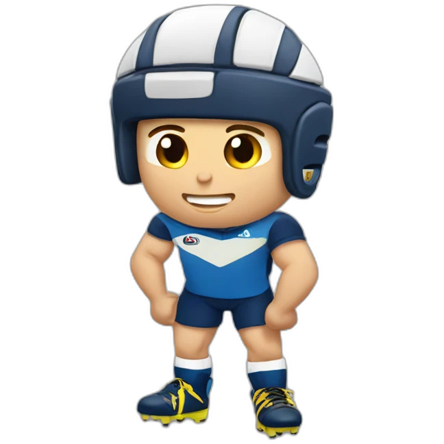Joueur de rugby bête emoji
