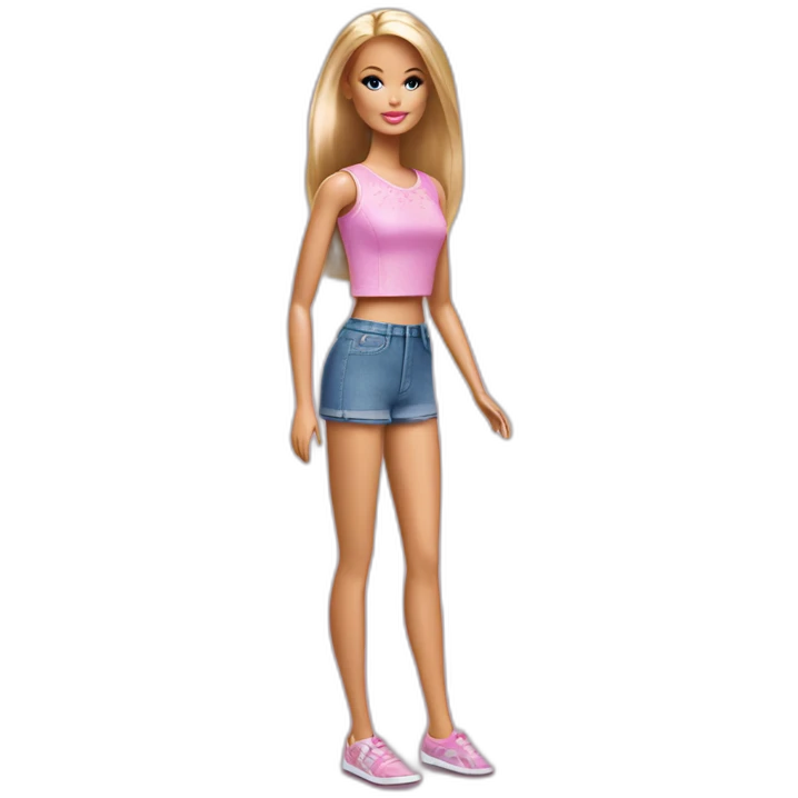Barbie with feet emoji