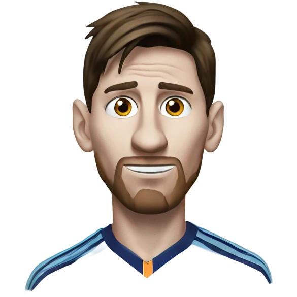 Lionel messi as a ghost emoji