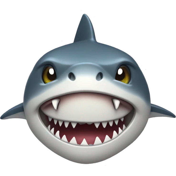 Shark head with snake body emoji