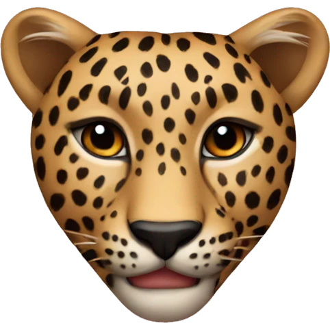 Leopard heart emoji